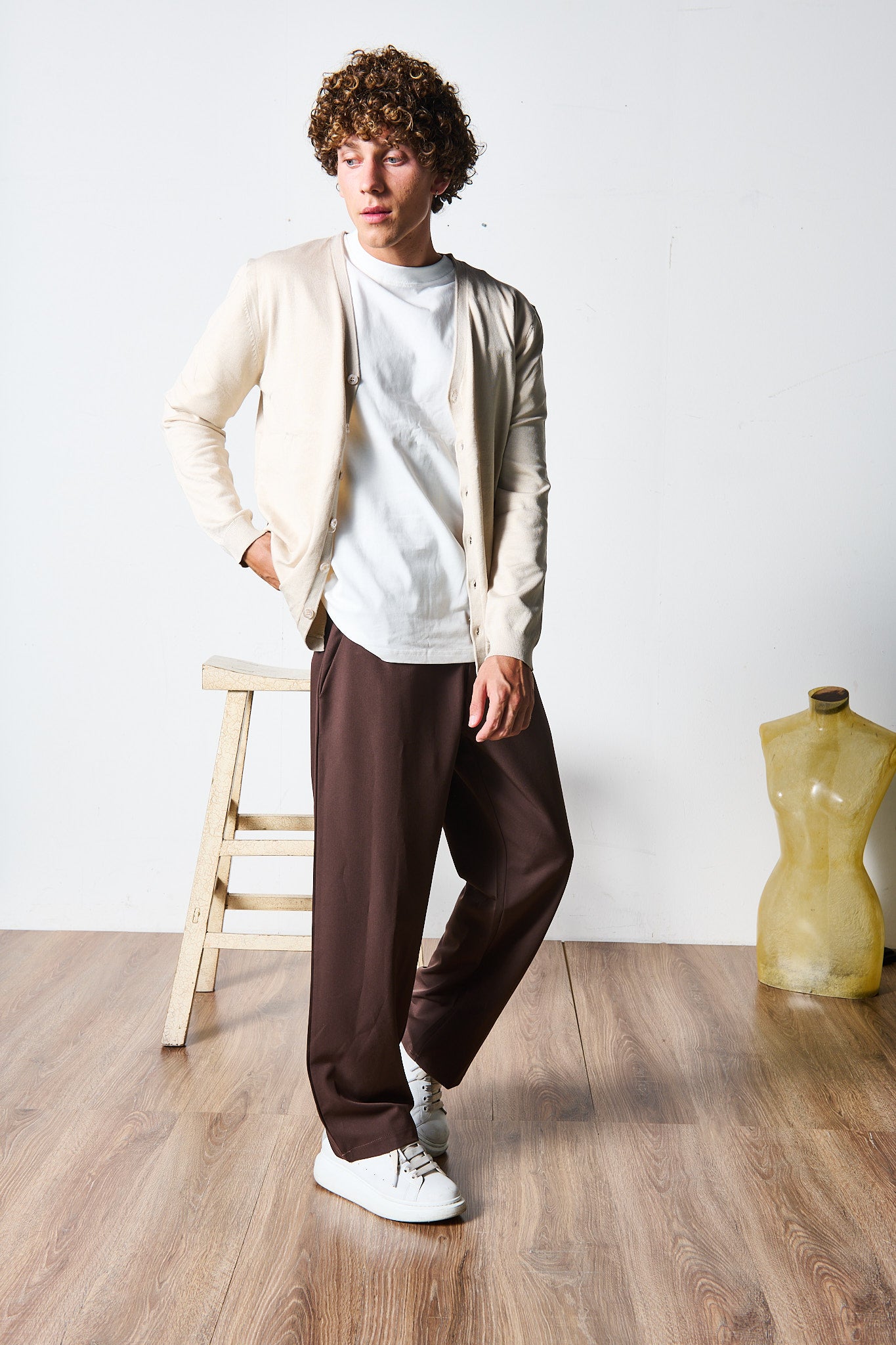 PANTALONE PALAZZO BROWN