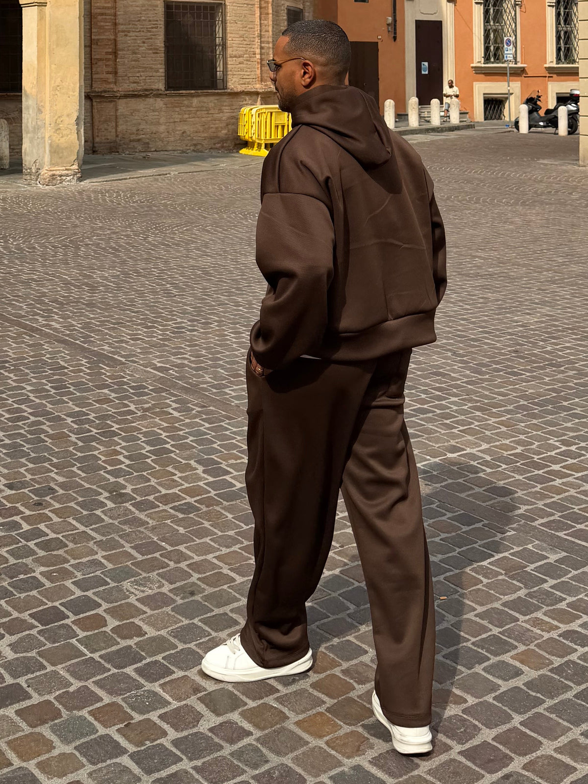 COORDINATO BALLOON PIQUE’ MARRONE