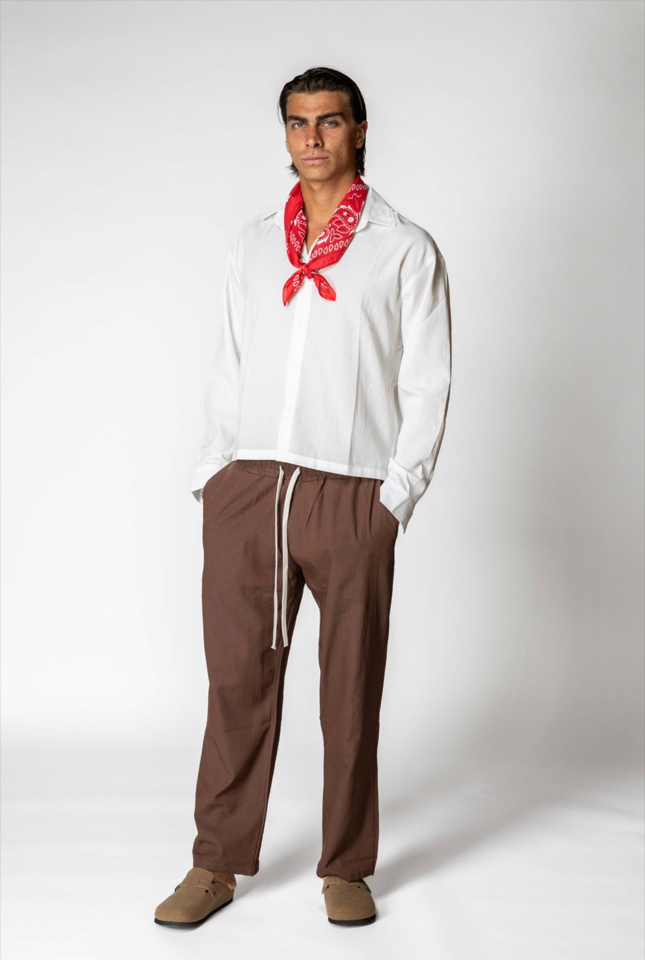 CAMICIA CROP BIANCA