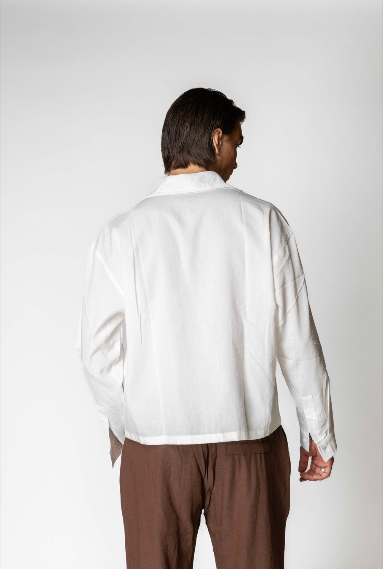 CAMICIA CROP BIANCA