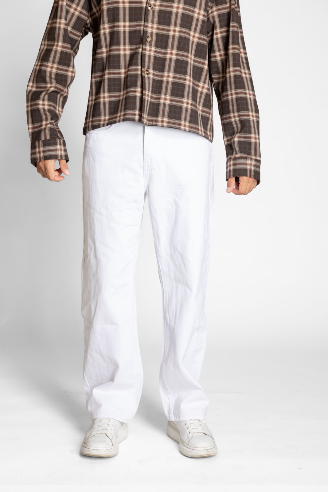 JEANS BAGGY BIANCO