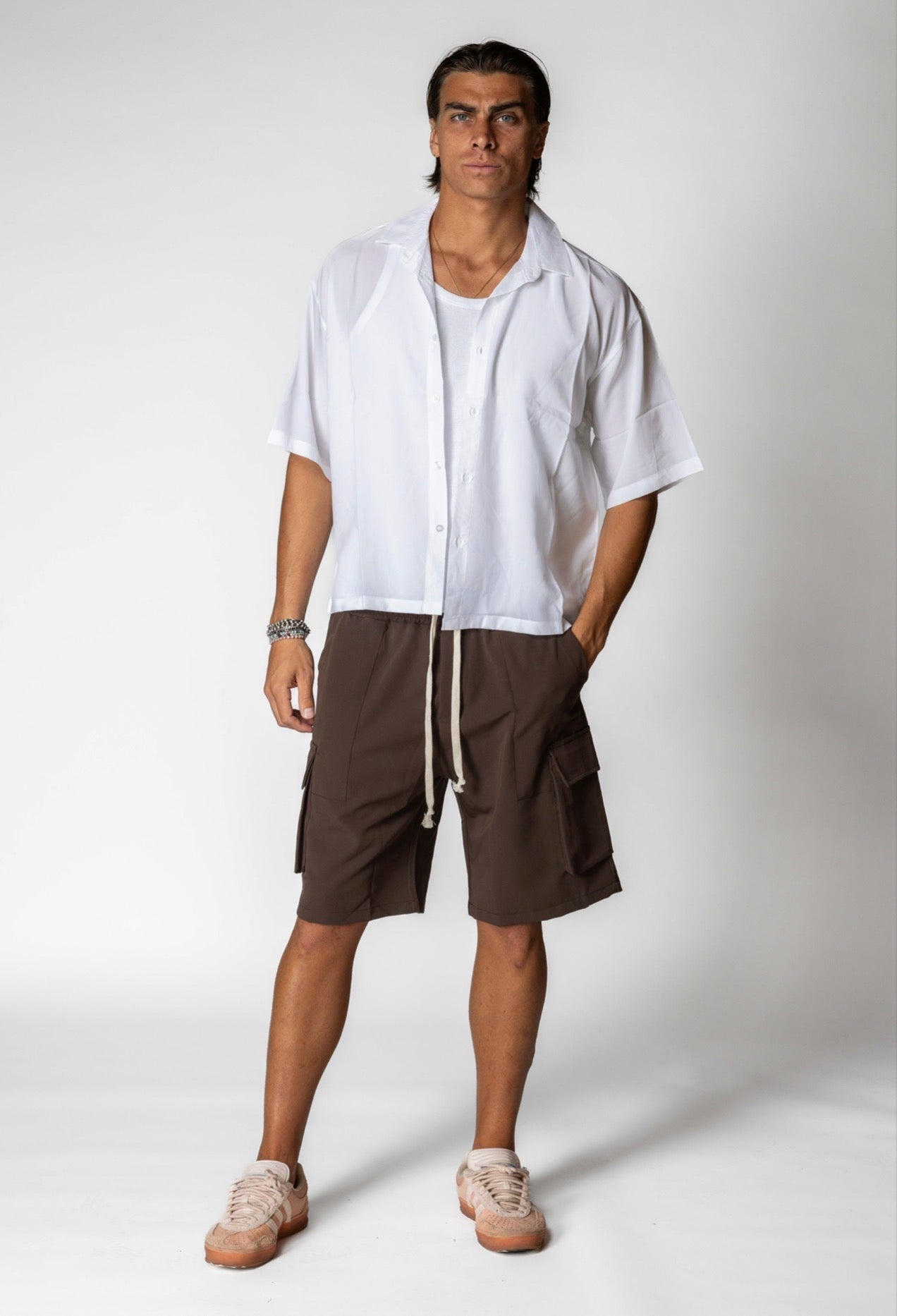 CAMICIA CROP BIANCA