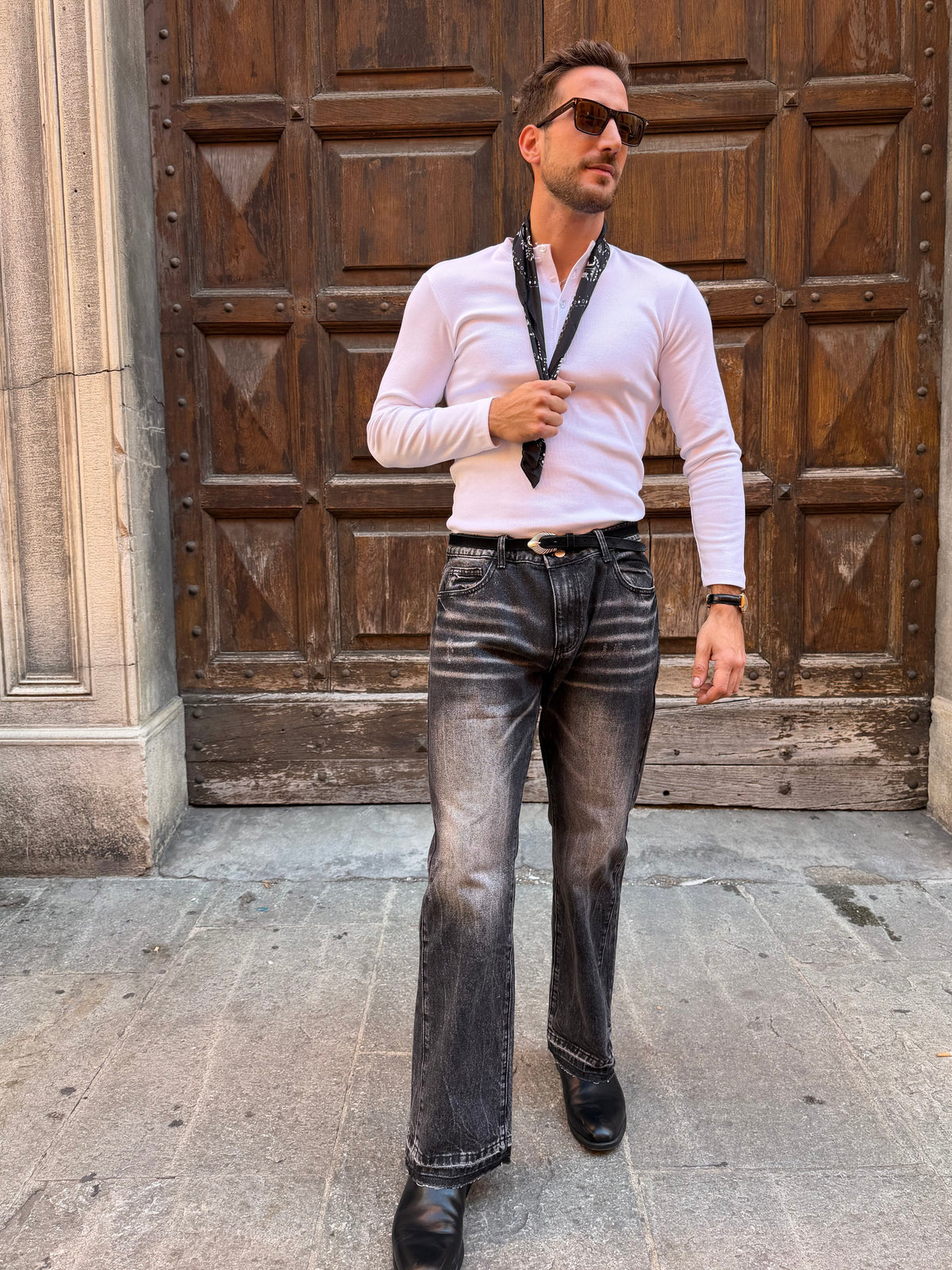JEANS FLARE SFUMATO