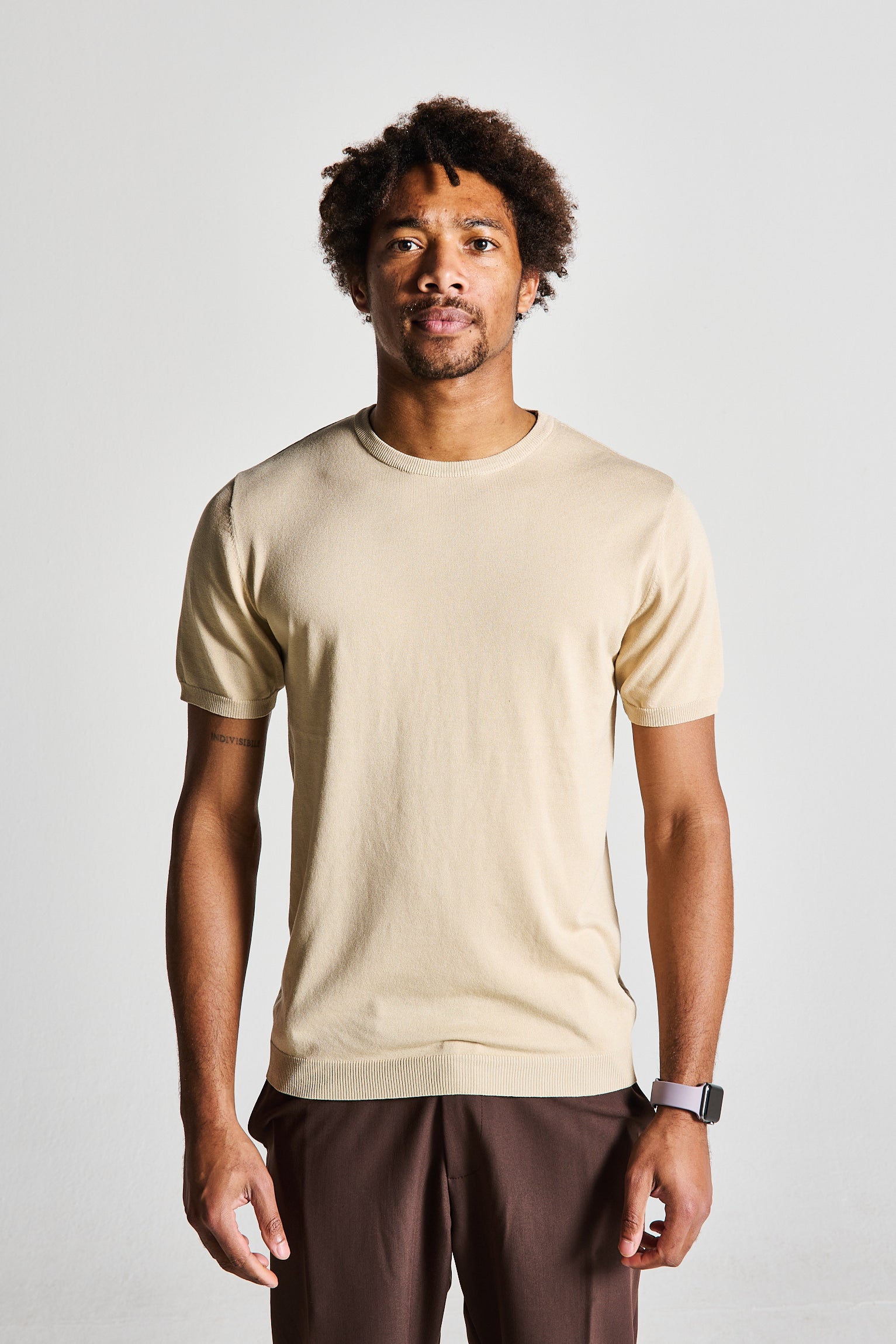T-SHIRT FILO BEIGE