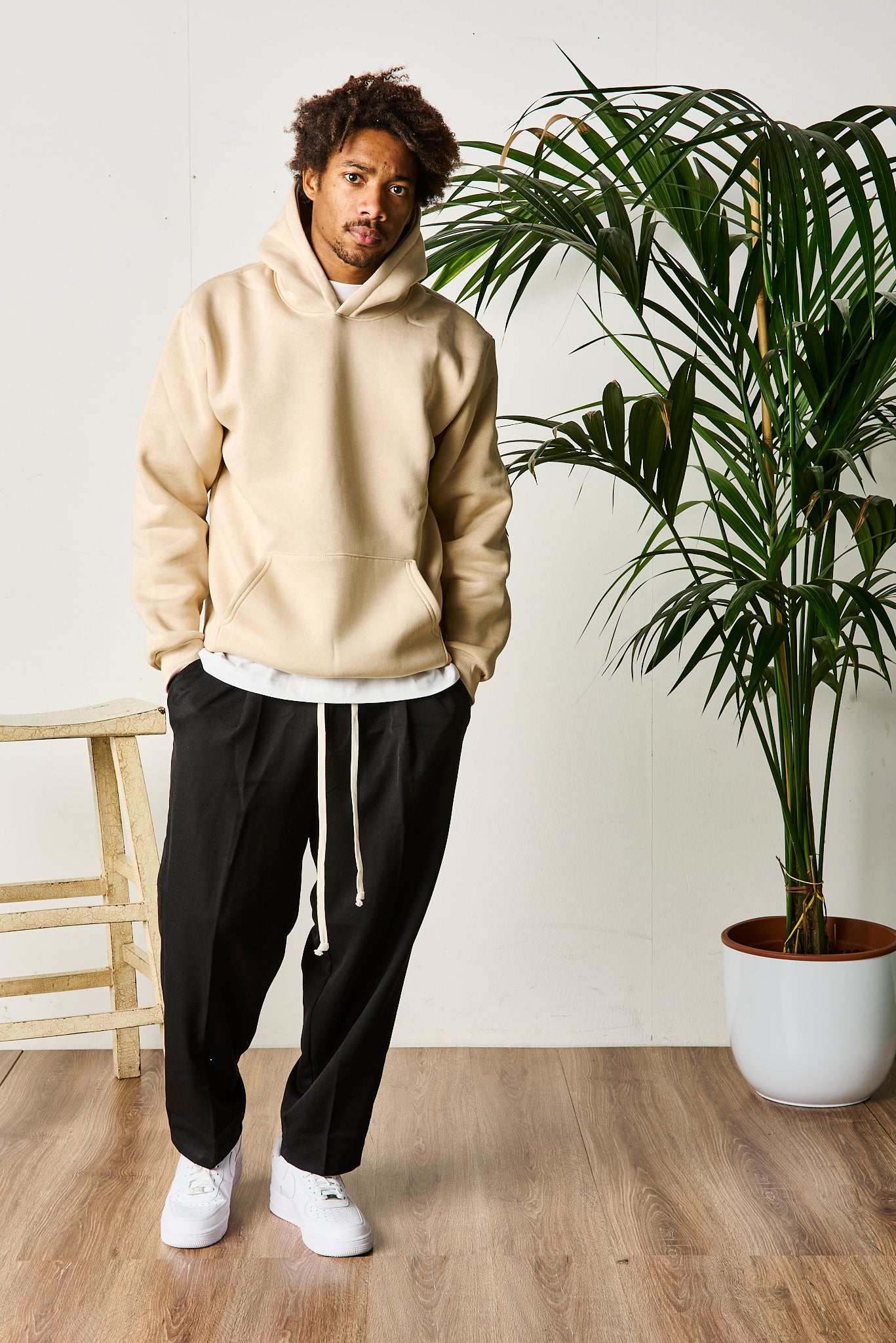 FELPA BOXY BEIGE