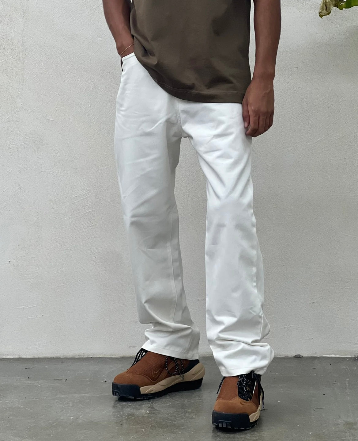 PANTALONE BIANCO BAGGY