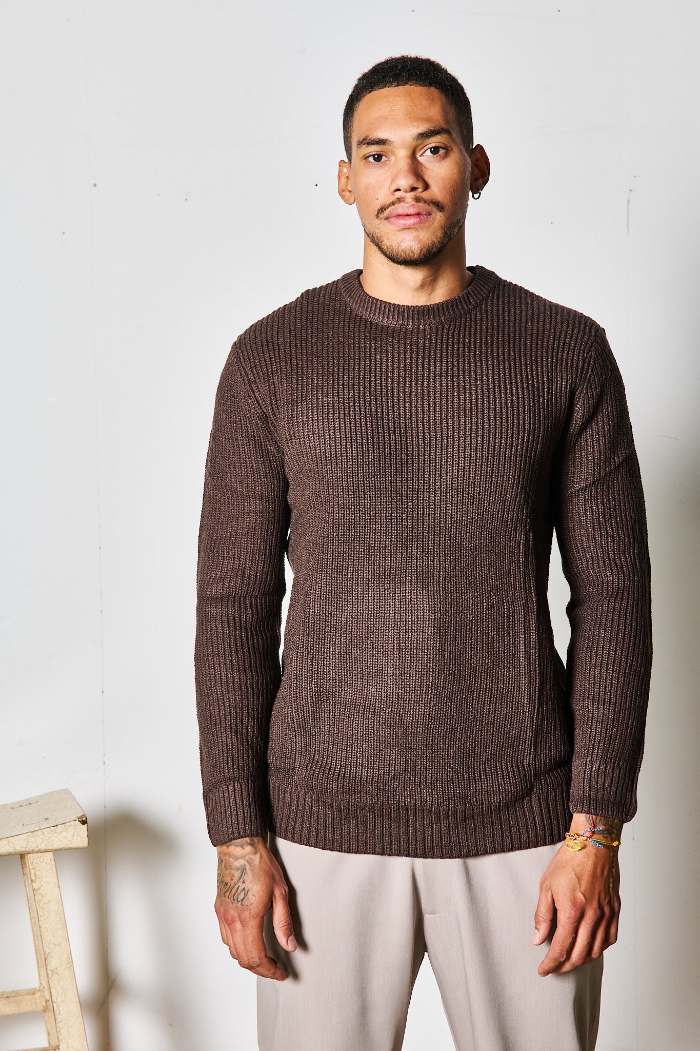 MAGLIONE MORO MISTO LANA