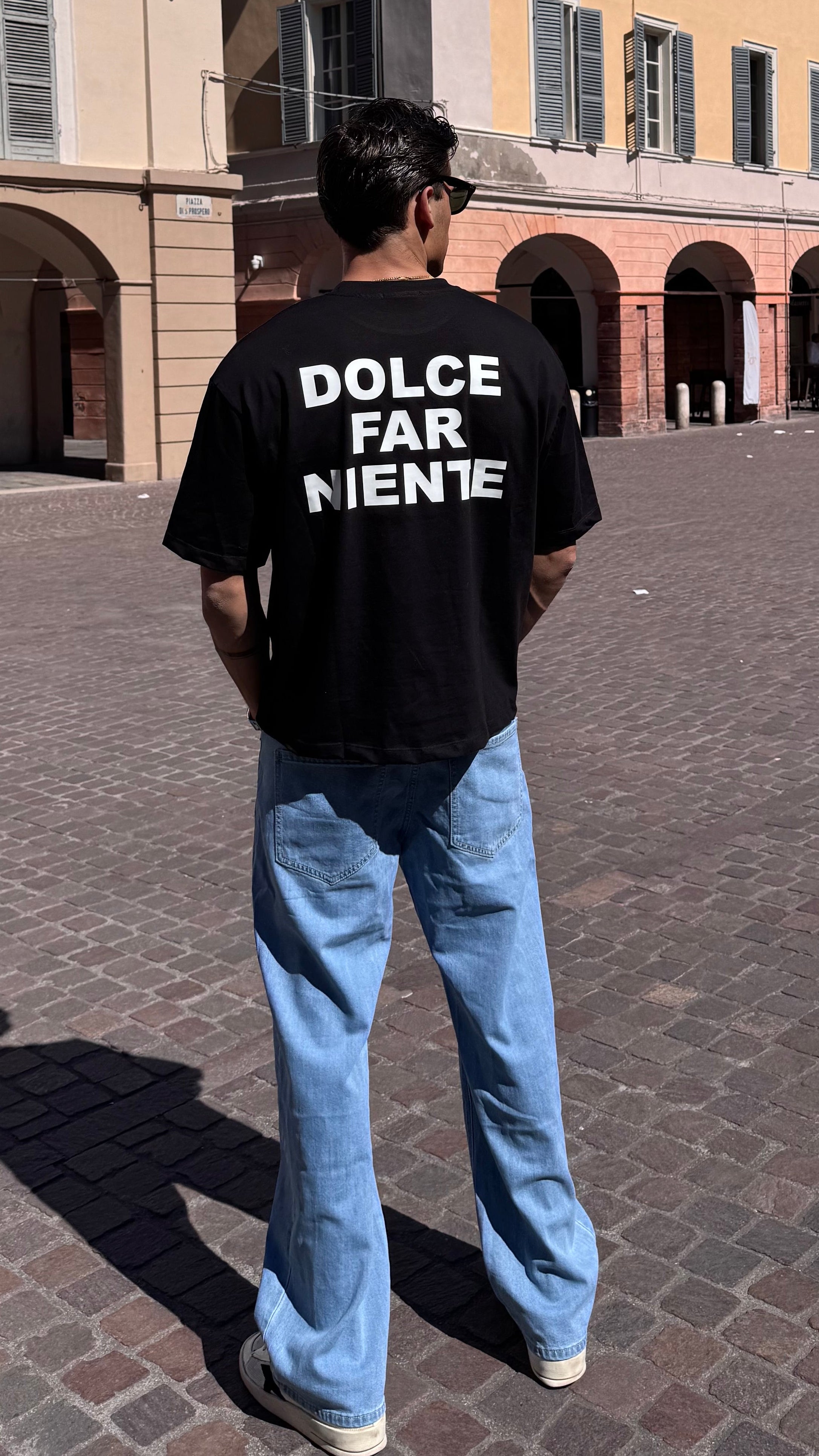 T-SHIRT DOLCE FAR NIENTE NERA