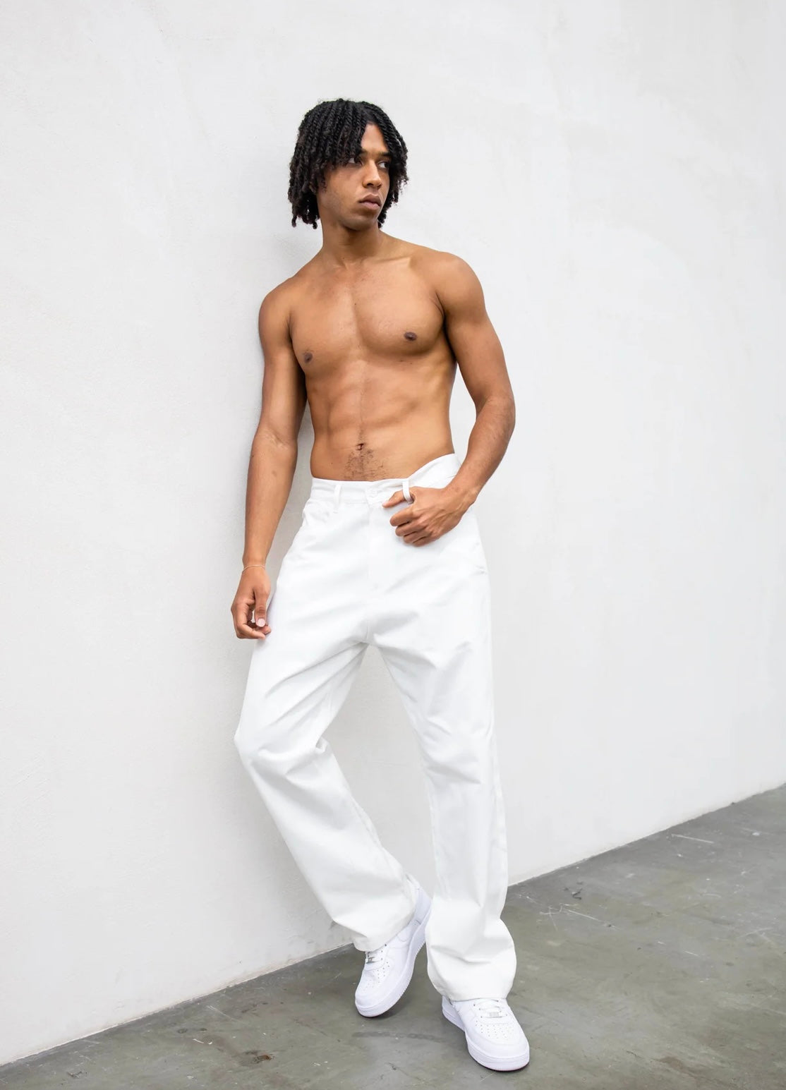 PANTALONE BAGGY WHITE