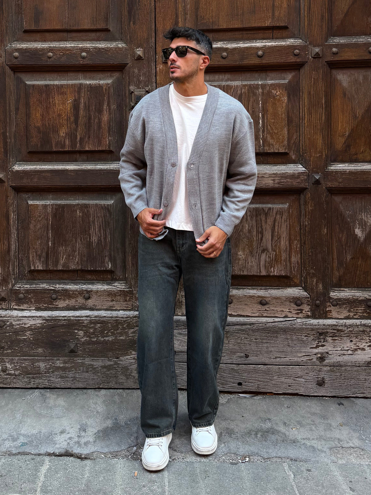 CARDIGAN GRIGIO