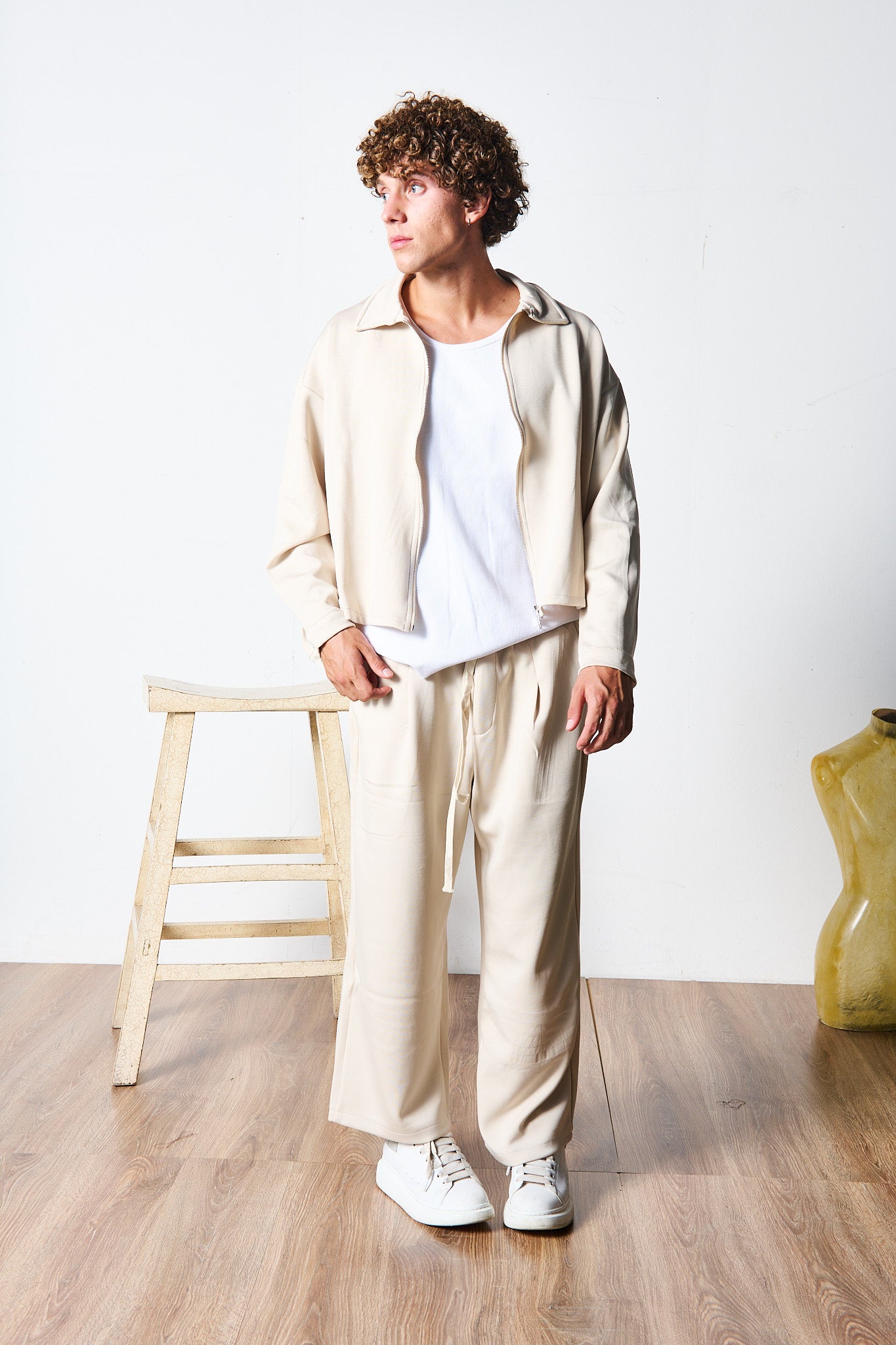 TUTA CROP BEIGE CHIARO