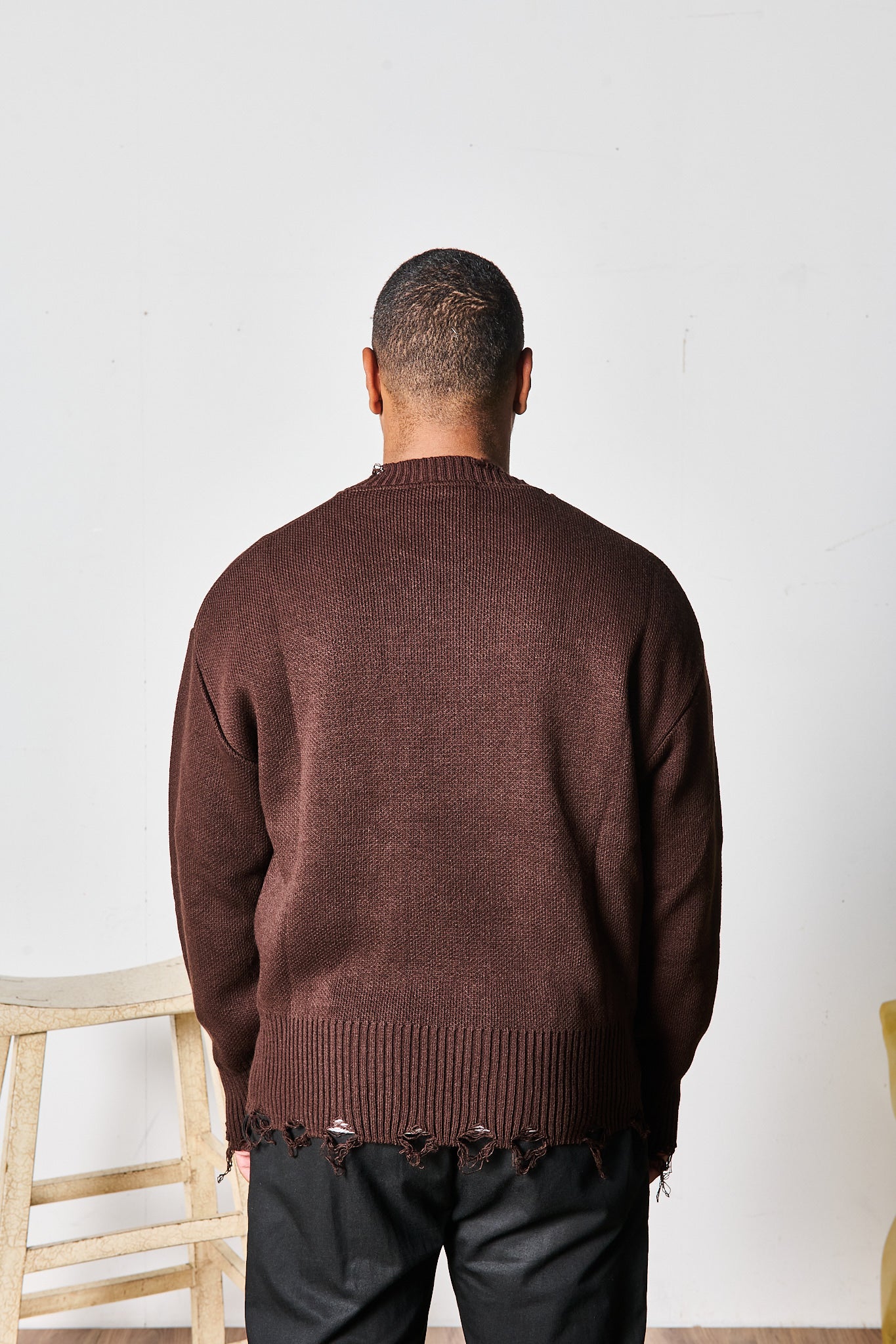MAGLIONE SFRANGIATO MORO
