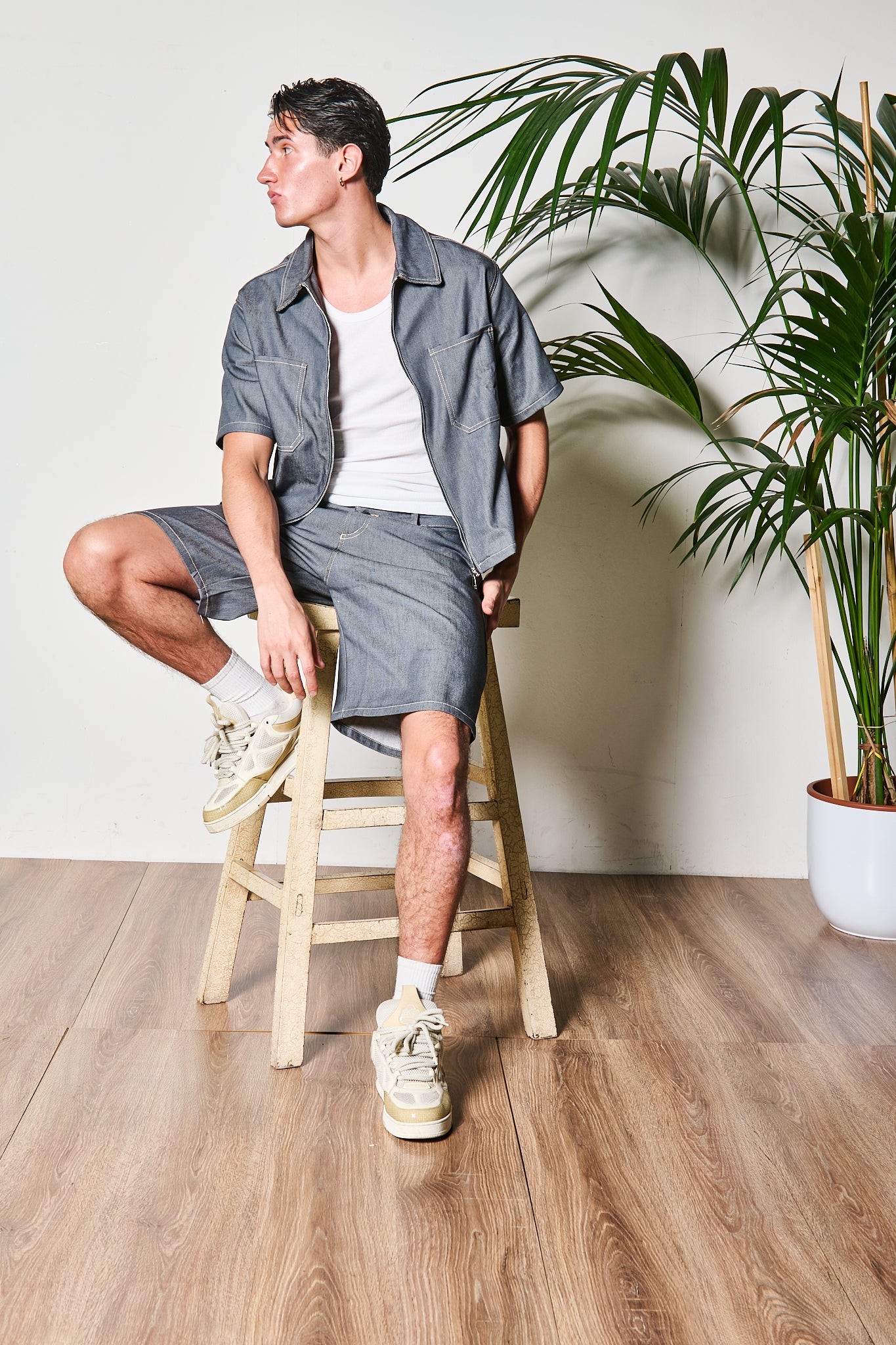 COMPLETO DENIM BERMUDA
