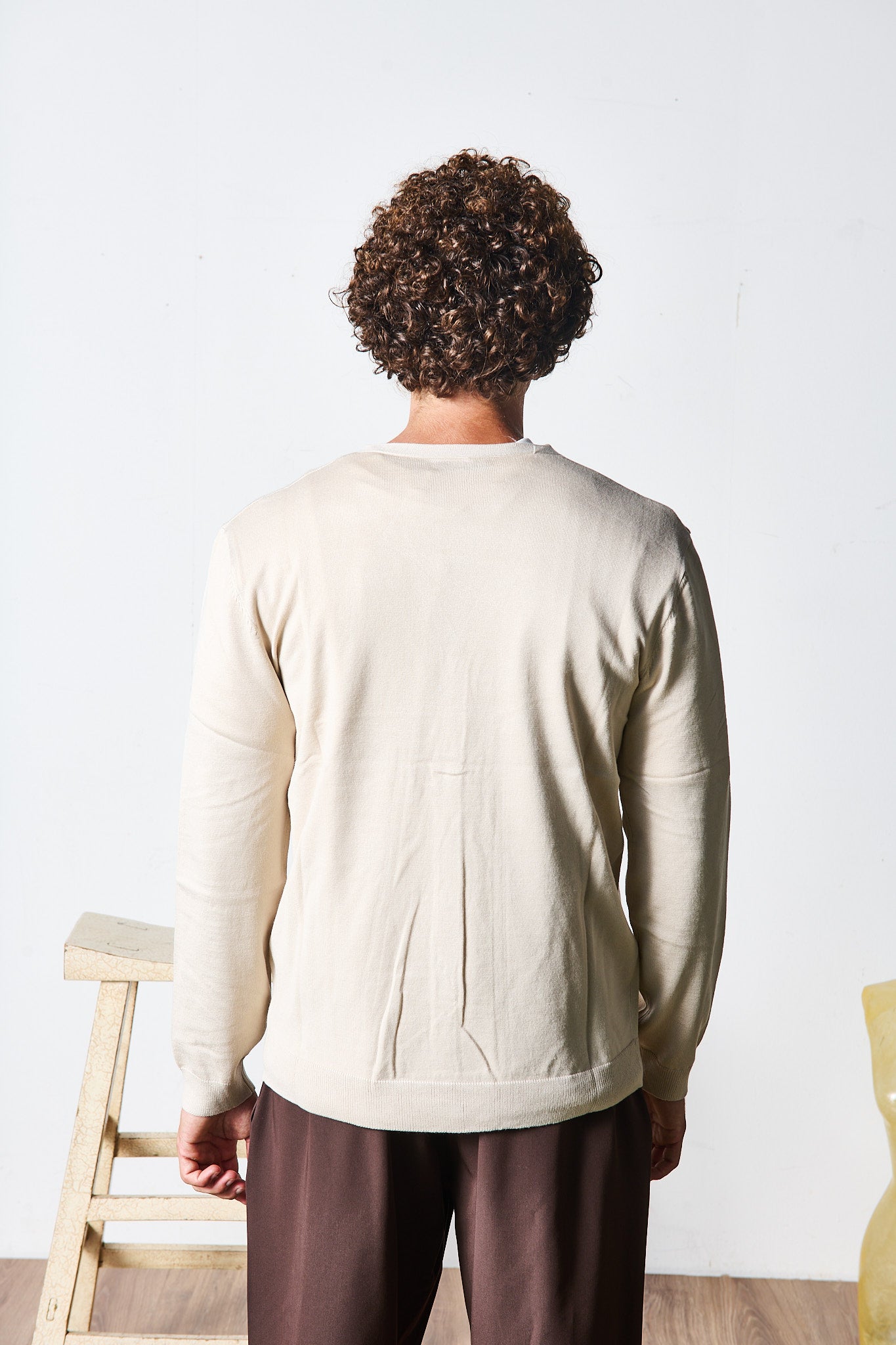 CARDIGAN IN MAGLIA BEIGE