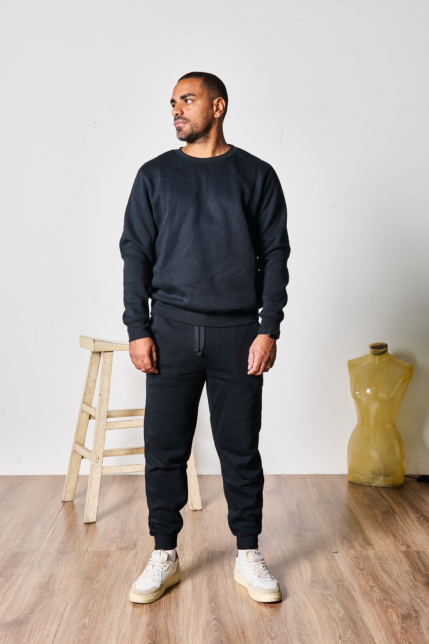 COMPLETO TUTA MARFI GIROCOLLO BLACK