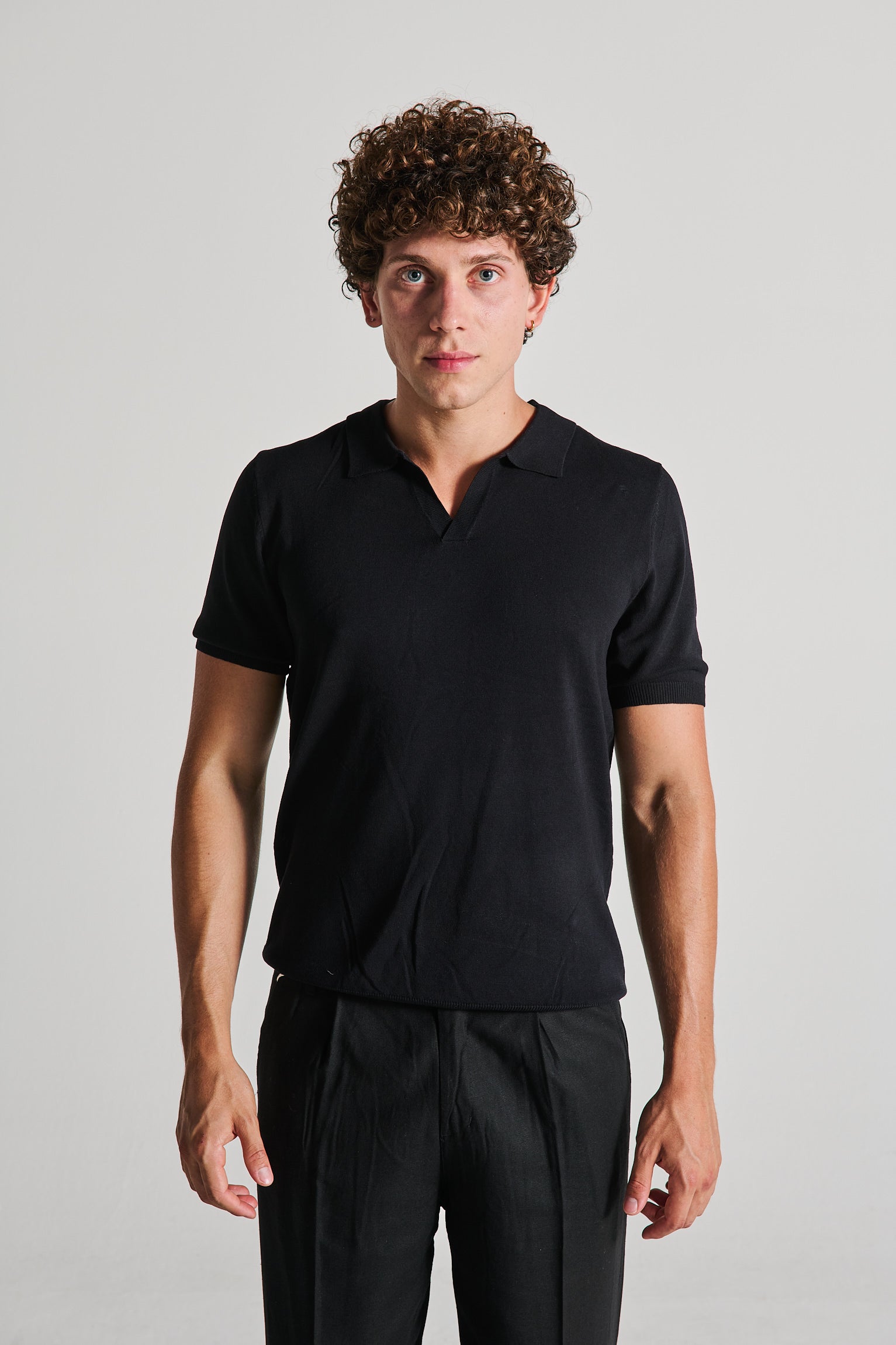 POLO SCOLLO V NERA
