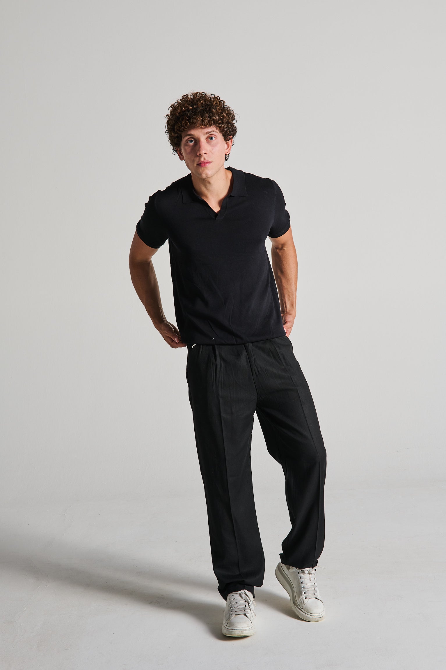 POLO SCOLLO V NERA