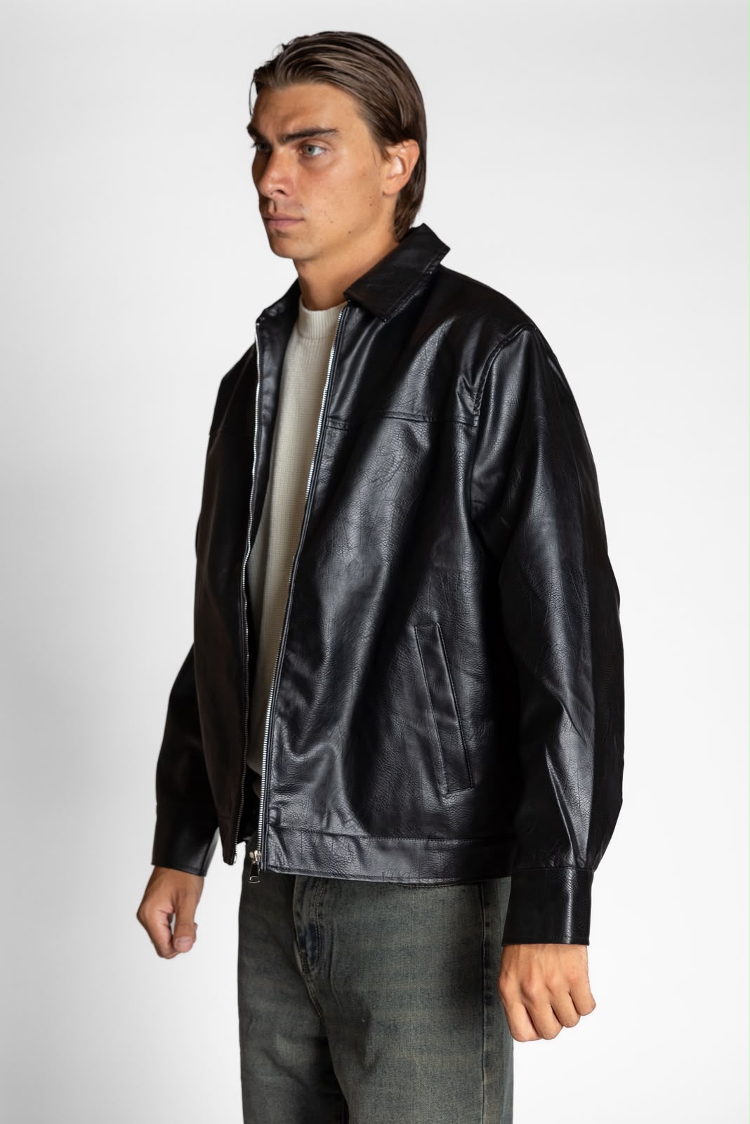 GIACCA ZIP ECO - PELLE