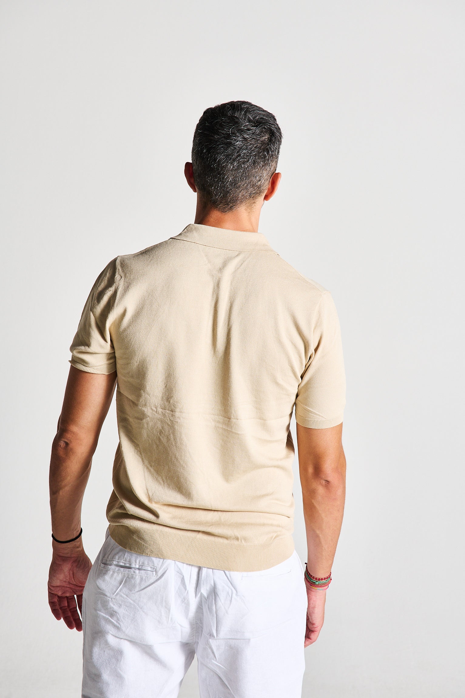 POLO IN FILO BEIGE