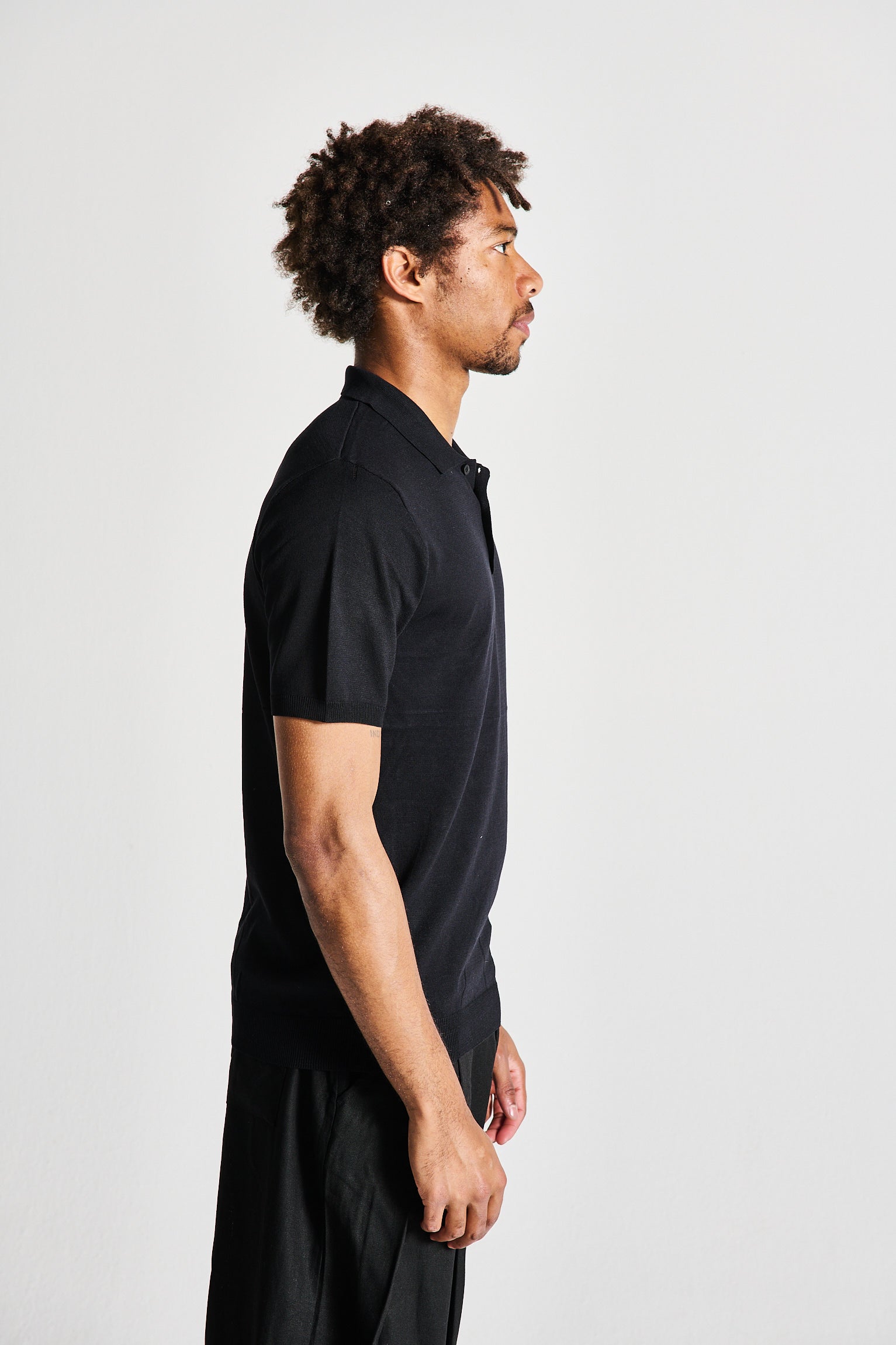 POLO ZIP NERA
