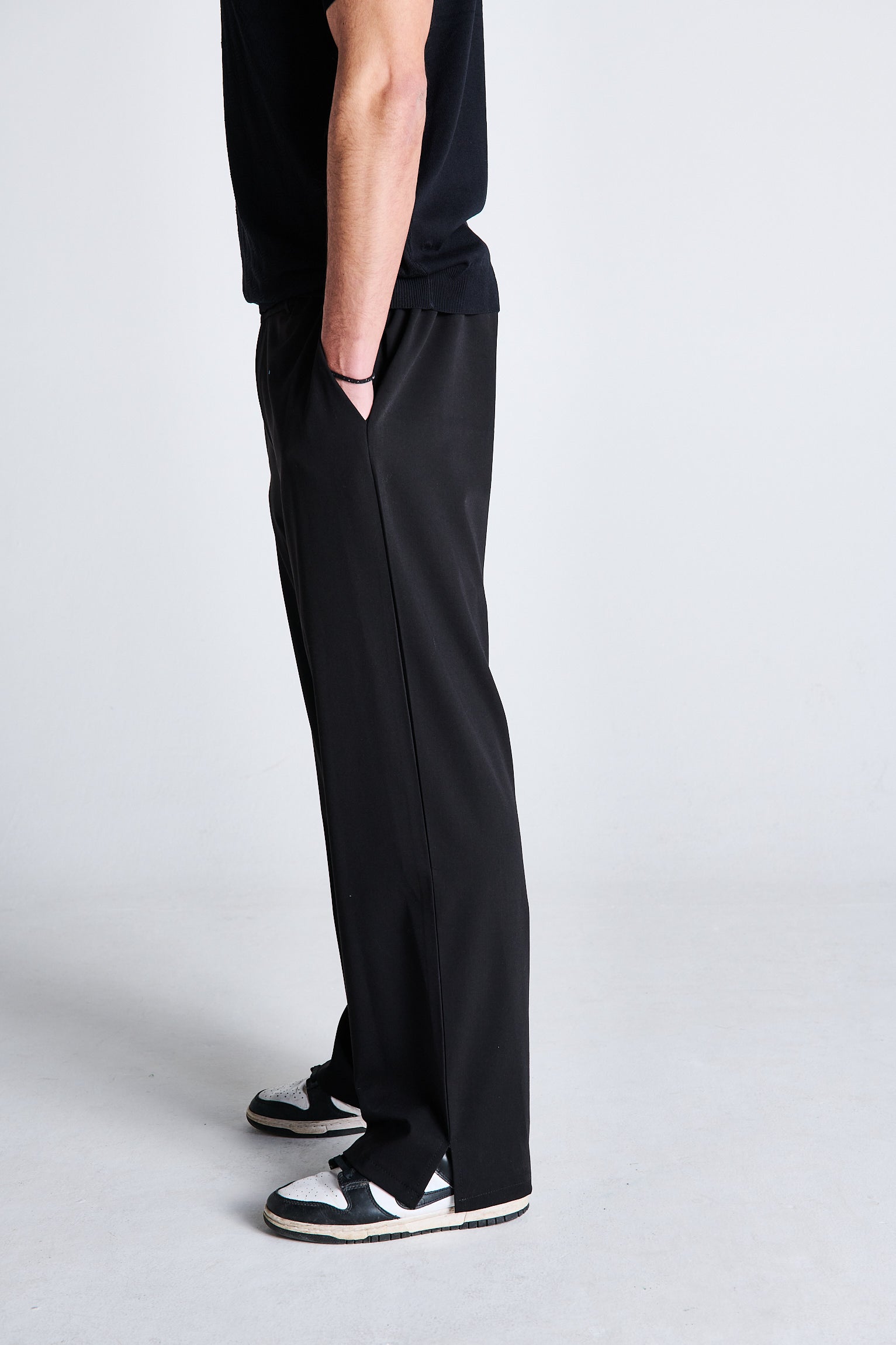 PANTAPALAZZO NERO SPACCHETTI