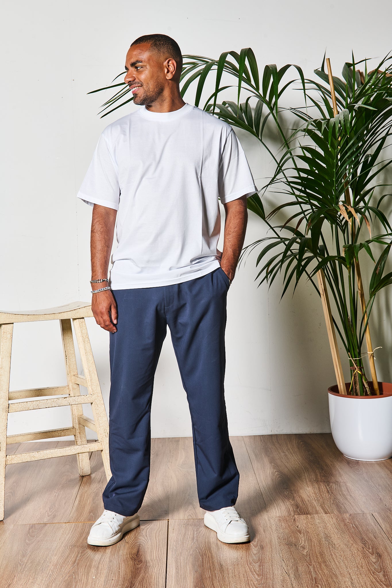 T-SHIRT FILO DI SCOZIA BIANCO