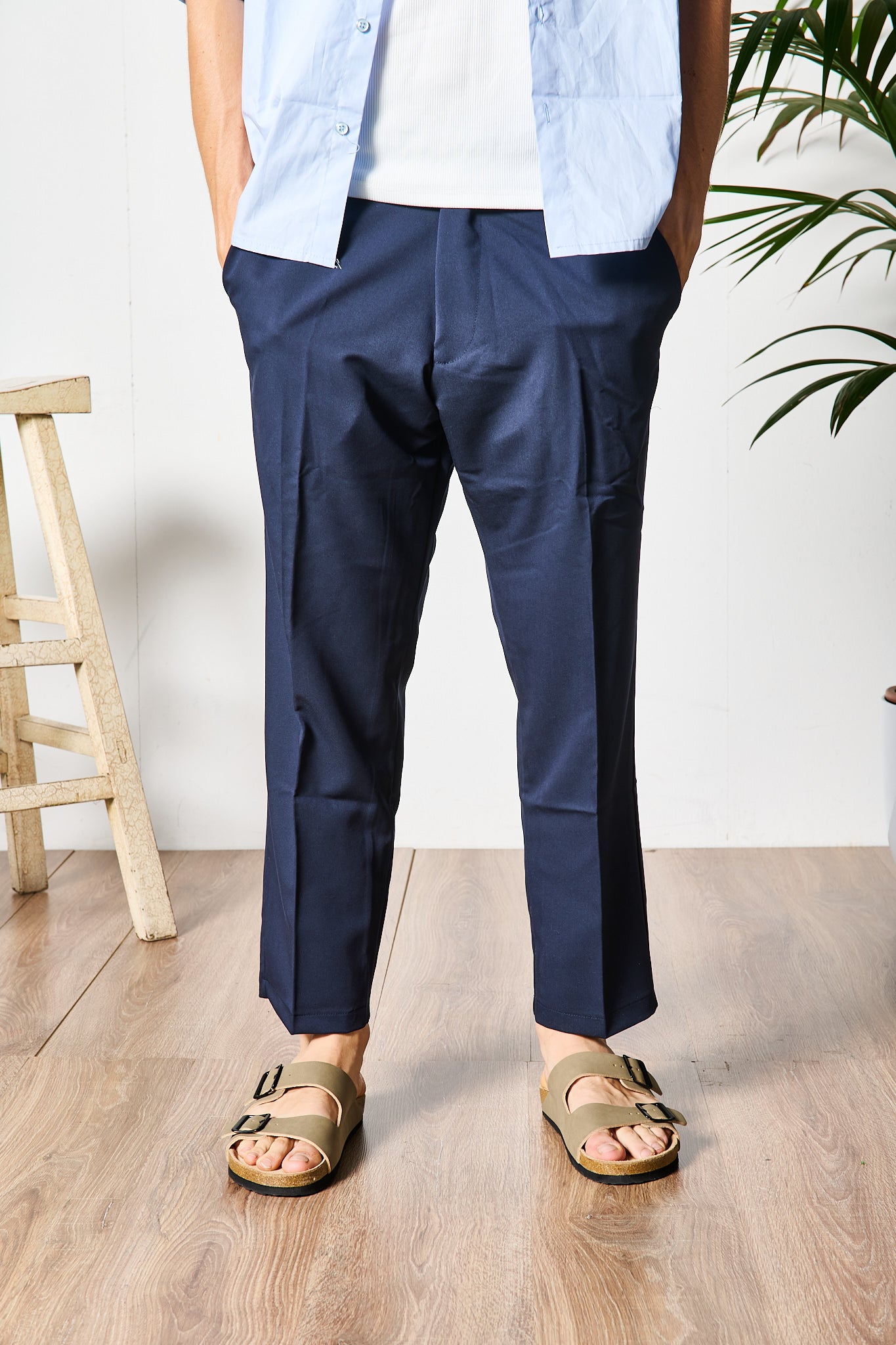PANTALONE BLU CHINO